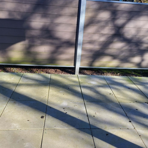 fliserensning af terrasse i Sønder Bjert