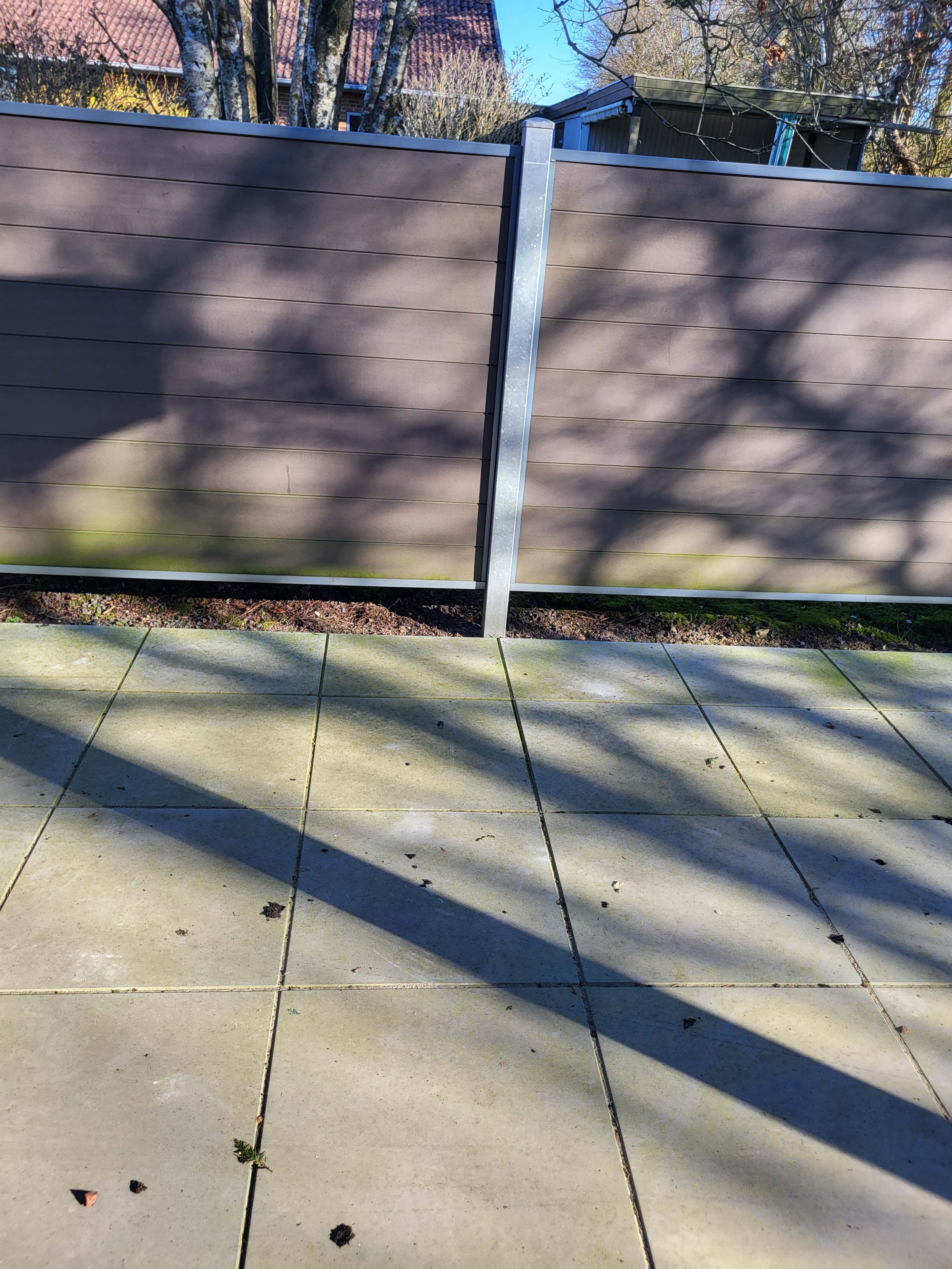 fliserensning af terrasse i Sønder Bjert