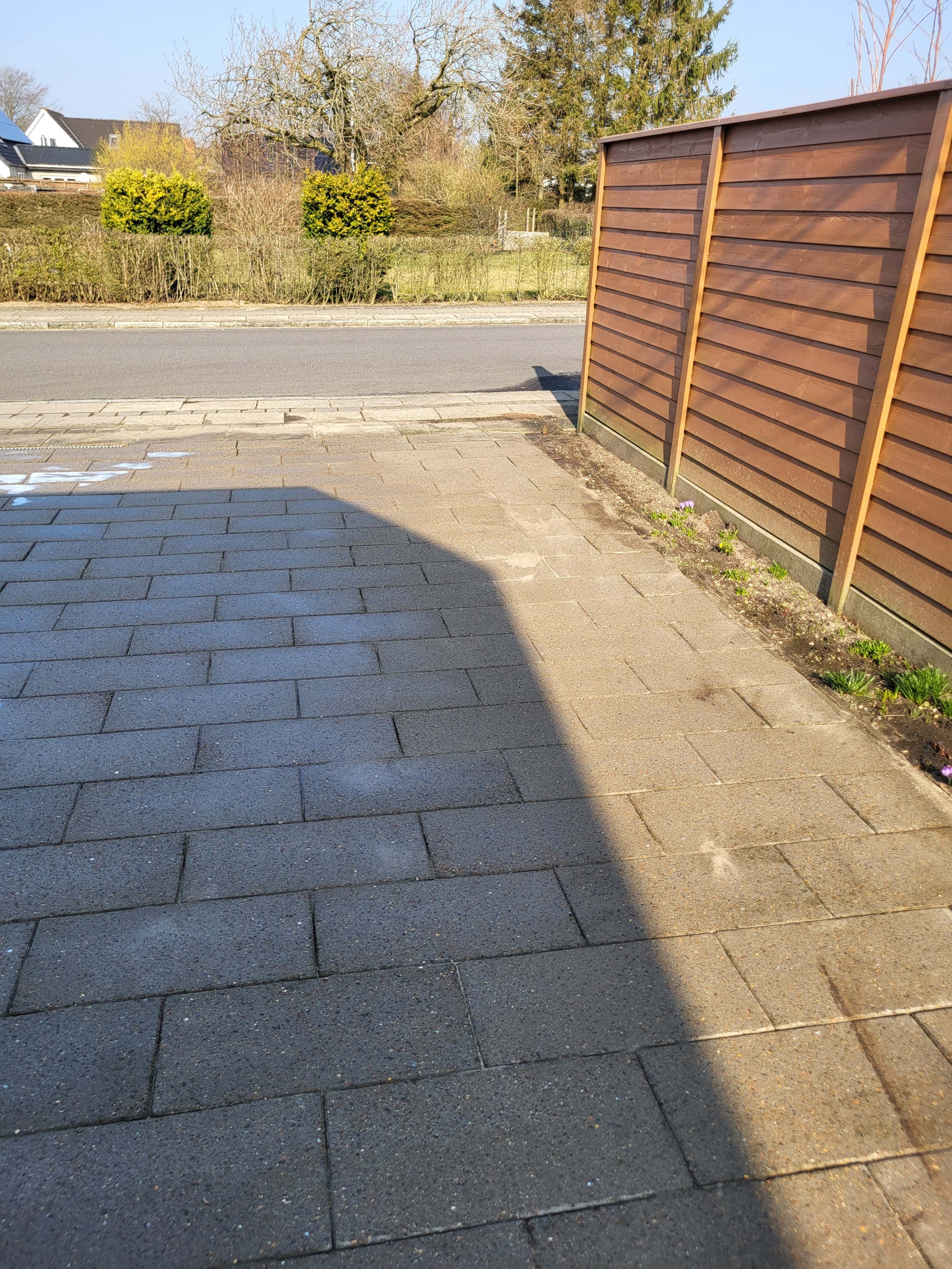 rensning af parkeringsareal i Esbjerg